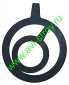 картинка Прокладка резиновая фланцевая Ду 250 с ушками h-5мм компании АВИСТРОЙ